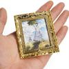 Odoria 1/12 Miniature Framed Wall Art Picture Painting Dollhouse Accessories, Monet view 2