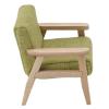Dollhouse Couch Miniature Large Sofa , Miniature Dollhouse Chair , Miniature Living Room Furniture Armchair , 1 : 12 Miniature Japanese sty1e Single Fabric Armchair Sofa(Fusarium green) view 3