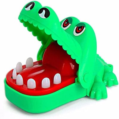 Htppzjr Crocodile Teeth Game for Crocodile Biting Finger Dentist Games,Mini Chomping Alligator Teeth Family Tabletop Party Decor Adult