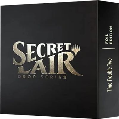 Wizards of the Coast MTG: Secret Lair - Time Trouble Two (Foil Edition) - 3 Foil Retro Frame Cards