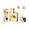 PlanToys Animal Puzzle Cubes Wooden Picture Block Puzzle for Kids Ages 3+ | Montessori Educational Toy That Builds Creativity, Problem-Solving & Cognitive Skills | Eco-Friendly Learning Toy view 3