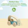 PlanToys Vroom Car Wooden Push Toy for Toddlers | Eco-Friendly Toddler Push Car for Indoor Play | Montessori Fine Motor Learning Toys for Kids view 2