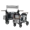 Keenz XC EVO - Luxury 2 Passenger Stroller Wagon for Kids | Foldable 2 Passenger Quad Seater with Adjustable Canopy | Gray view 1