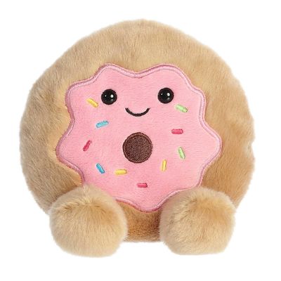 Aurora Adorable Palm Pals Claire Donut Stuffed Animal - Fun Collectible Plush for Kids and Adult Collectors - Perfect for Decorating Rooms and Birthday Gifts - Pink 5 Inches