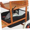 Toddmomy 1pcs Stroller Car Stroller Stroller Storage Organizer Bag Baby Stroller Basket under Baby Trend Stroller Basket Wagon Storage Basket Replacement Storage Bags Stroller Hanging Pouch view 2