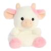 Aurora Adorable Palm Pals Belle Strawberry Cow Stuffed Animal - Fun Collectible Plush for Kids and Adult Collectors - Perfect for Decorating Rooms and Birthday Gifts - Pink 6 Inches view 2