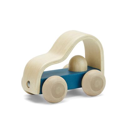 PlanToys Vroom Truck Wooden Push Toy for Toddlers | Eco-Friendly Toddler Push Car for Indoor Play | Montessori Fine Motor Learning Toys for Kids