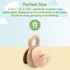 PlanToys Shake N Clap Baby Rattle Toy | Montessori Wooden Infant Sensory Toy for Newborns | Natural Grasping & Teething Alternative | Non-Toxic, Eco-Friendly Baby Developmental Toy view 2