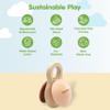 PlanToys Shake N Clap Baby Rattle Toy | Montessori Wooden Infant Sensory Toy for Newborns | Natural Grasping & Teething Alternative | Non-Toxic, Eco-Friendly Baby Developmental Toy view 3