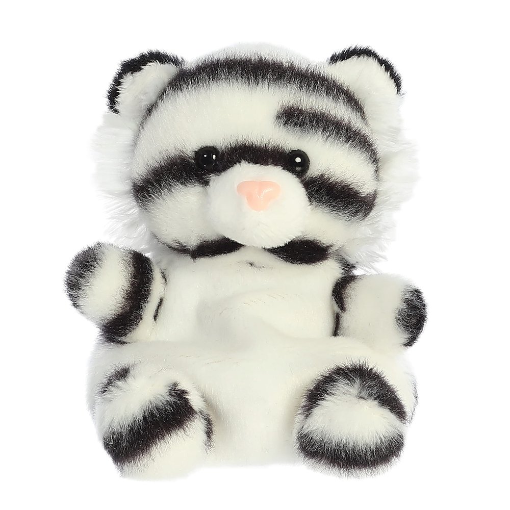 Aurora Adorable Palm Pals Kira White Tiger Stuffed Animal - Fun Collectible Plush for Kids and Adult Collectors - Perfect for Decorating Rooms and Birthday Gifts - White 6 Inches