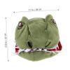 1pc Dinosaur Hat Headgear Roleplay Costume Stuffed Animals Green Outfit Prank Birthday Animal Scarf Cap Animal Hood Hat Photo Prop Festival Hat Party Headgear Green Plush view 3