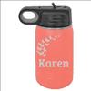 12 Ounce, Personalized Water Bottles, Spill Proof, Insulated Water Bottle With Built in Straw view 1