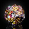 UDIXI Giant D20 DND Dice 160mm with Sharp Edges and Hundreds Inclusions, Large 20 Sided Dice for Role Playing Game, Handmade D&D Ornaments for Home Decor view 2