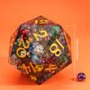 UDIXI Giant D20 DND Dice 160mm with Sharp Edges and Hundreds Inclusions, Large 20 Sided Dice for Role Playing Game, Handmade D&D Ornaments for Home Decor view 3