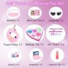 BNUZEIYI 17Pcs 18 Inch Girl Doll Clothes and Accessories Doll Accessories Travel Play Set with Travel Pillow Camera for 18 Inch Dolls Gift for Girls view 4
