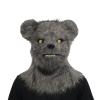 Yesness Realistic Furry Halloween Horror Mask Plush Bear Costume with Moving Jaw, Mouth Moveable Bear Head Mask for Halloween Party Cosplay Costume, Grey (Grey) view 1