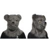 Yesness Realistic Furry Halloween Horror Mask Plush Bear Costume with Moving Jaw, Mouth Moveable Bear Head Mask for Halloween Party Cosplay Costume, Grey (Grey) view 3