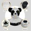 Yesness Realistic Furry Halloween Horror Mask Plush Bear Costume with Moving Jaw, Mouth Moveable Bear Head Mask for Halloween Party Cosplay Costume, Grey (Grey) view 4