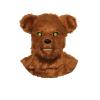 Yesness Realistic Furry Halloween Horror Mask Plush Bear Costume with Moving Jaw, Mouth Moveable Bear Head Mask for Halloween Party Cosplay Costume, Grey (Brown) view 2
