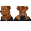 Yesness Realistic Furry Halloween Horror Mask Plush Bear Costume with Moving Jaw, Mouth Moveable Bear Head Mask for Halloween Party Cosplay Costume, Grey (Brown) view 4
