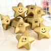 Deekin 24 Pieces 3.1 Inch Star Stress Balls Gold Mini Foam Ball Star Stress Toys Bulk Stress Relief Gifts for Coworkers Adult Goodie Bag Stuffers Teen Party Favors School Office Award(Smile Face) view 4