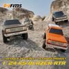 EAZYRC X FMS FCX24 1/24 Chevy K5 Blazer 1976s RC Rock Crawler 4x4 RTR Black, with Lisense RC Truck, 4WD 5Km+ 2-Speed Transmission,RC Car for Gift view 2