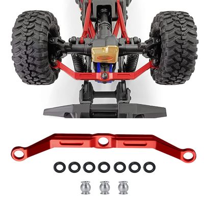 Benedict Harry Metal Body Chassis Tie Rods Steering Link Tie Rod for RC 1:18 TRX4-M Crawler Upgrade(Red)