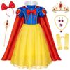 Princess Dress Costume for Toddler Girls Girls Birthday Halloween Cosplay Party with Accessories 3T 4T (110cm) view 1