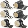 Road Tape for Toy Cars Trains Play 6-Pack Black Car Track Parking Tape view 1