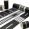Road Tape for Toy Cars Trains Play 6-Pack Black Car Track Parking Tape view 2
