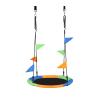 LUCBEI Swings Seats 900D Oxford Cloth Round Swing Diameter 100cm Three Colors (with Hook/Swing Belt/Bunting) Play Set Swings view 1