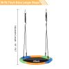 LUCBEI Swings Seats 900D Oxford Cloth Round Swing Diameter 100cm Three Colors (with Hook/Swing Belt/Bunting) Play Set Swings view 2