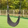 Swings Seats Outdoor/Indoor Garden Swings for Kids Hand-kitting Swings Seat with Adjustable Ropes Toys Hammock Chair Play Set Swings view 4