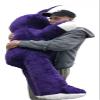 Big Plush Extra Large Giant Stuffed Purple Bunny 62 inches in Big Box Fully Stuffed & Ready to Hug - Huge Soft Easter Rabbit Plushie Made in USA view 3