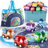 Kiddiworld Mini Car Toys for 1 Year Old Boy Gifts, 12 Sets Pull-Back Trucks with Playmat/Storage Box for Toddlers Age 1-2, Baby Toys 12-18 Months, 1st Christmas Birthday Gifts for One Year Olds view 1