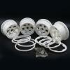 TITRACING White Front and Rear Wheel and Beadlock Rim for 1/5 HPI ROVAN KM Baja 5B SS 5T view 1