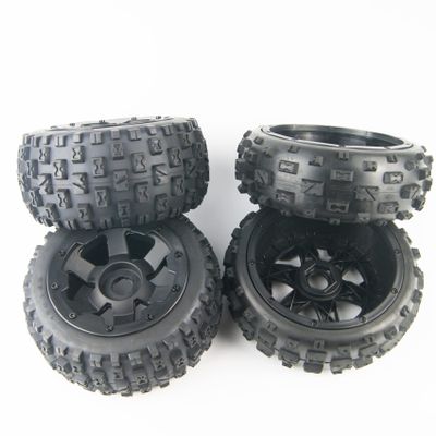 TITRACING Knobby Tires Front Rear Tyres 6 Spoke WheelS fit 1:5 HPI Rovan Baja 5B SS KM Buggy