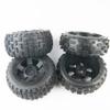 TITRACING Knobby Tires Front Rear Tyres 6 Spoke WheelS fit 1:5 HPI Rovan Baja 5B SS KM Buggy view 1