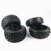 TITRACING Knobby Tires Front Rear Tyres 6 Spoke WheelS fit 1:5 HPI Rovan Baja 5B SS KM Buggy view 3