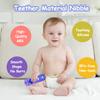 ERSIHUA 3Pcs Silicone Teething Toys, Remote Control Shape Teethers for Babies Remote Teething Toys, Silicone TV Remote Teether BPA Free/Dishwasher/Refrigerator Safe view 4