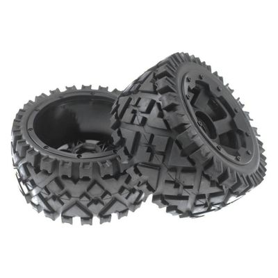 FLMLF Rear All Terrain Tires 2PC for 1/5 HPI RV Km Baja 5B ss RC Car Parts