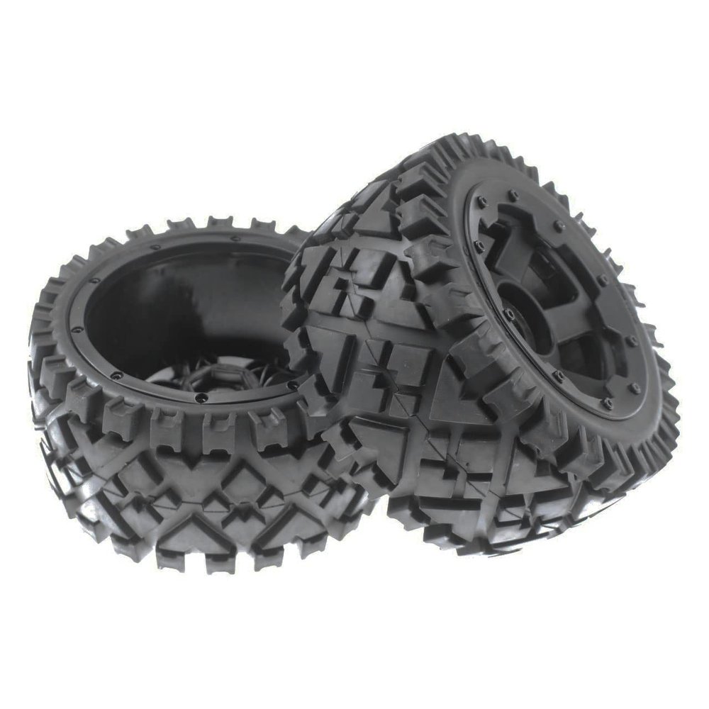 FLMLF Rear All Terrain Tires 2PC for 1/5 HPI RV Km Baja 5B ss RC Car Parts