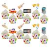 48 Pieces Art Paint Cupcake Toppers for Party Cake Decoration - Painting Theme Birthday and Baby Shower Decorations view 1