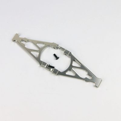 TITRACING Silver Aluminum Alloy Rear Shock Tower Support Fit Rovan Rofun KM HPI Baja 5B SS 5T 5SC buggy truck