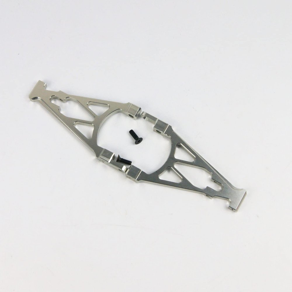 TITRACING Silver Aluminum Alloy Rear Shock Tower Support Fit Rovan Rofun KM HPI Baja 5B SS 5T 5SC buggy truck