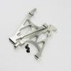 TITRACING Silver Aluminum Alloy Rear Shock Tower Support Fit Rovan Rofun KM HPI Baja 5B SS 5T 5SC buggy truck view 3