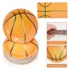 120 Pcs Basketball Party Supplies - 60 Pcs 7 Inch Basketball Plates 60 Pcs Basketball Napkins - Disposable Dessert Plates and Napkins Set for Kids Boys Birthday Basketball Theme Party Decorations view 3