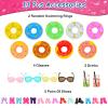 BARWA 18 Pcs Summer Doll Clothes and Accessories Including 5 Sets Swimsuits Beach Bathing Bikini with 2 Swimming Rings 2 Drinks 4 Glasses 5 Shoes for 11.5 inch Girl Dolls view 4