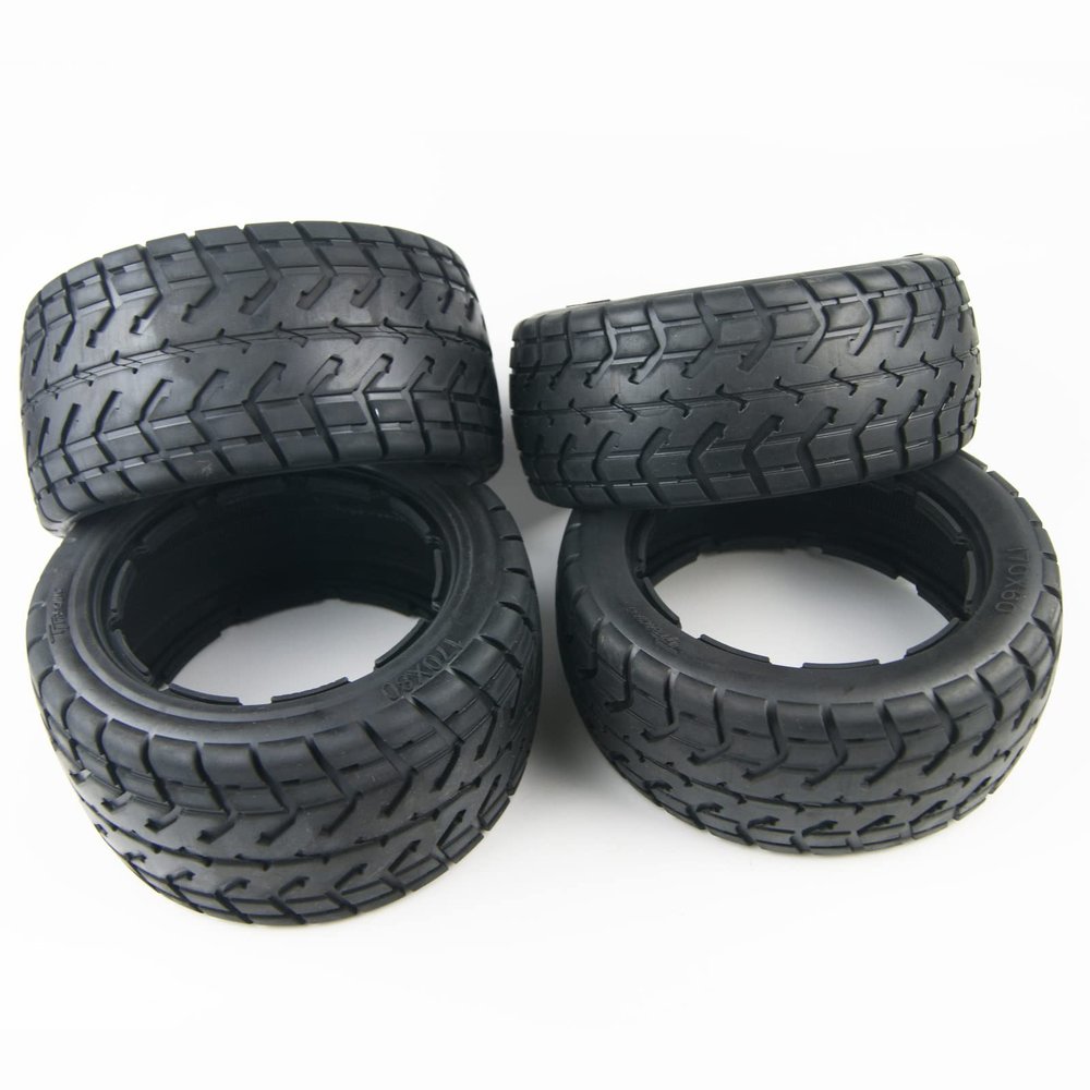 TITRACING Front and Rear On-Road Tires Kit Tarmac Buster for 1/5 HPI Baja 5B SS Rovan KM Rofun buggy