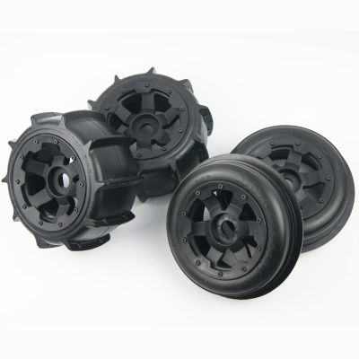 TITRACING Front Rear Sand Paddles Wheels Tires for HPI KM Baja 5B SS 24mm hex